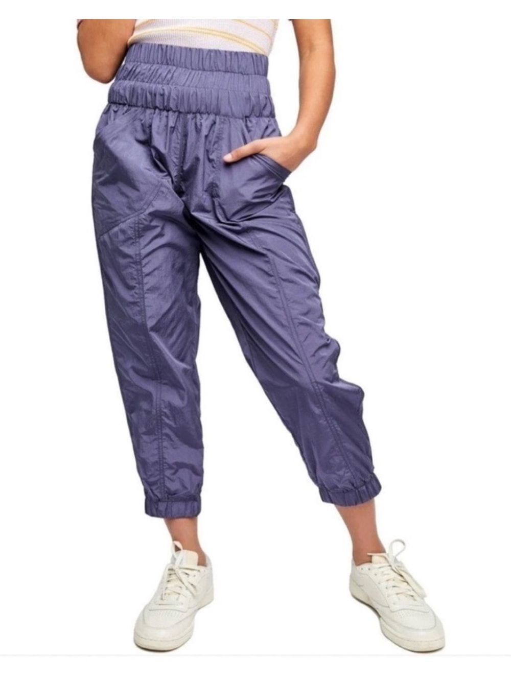 Free People Women’s Small The Way Home Purple Joggers Pants